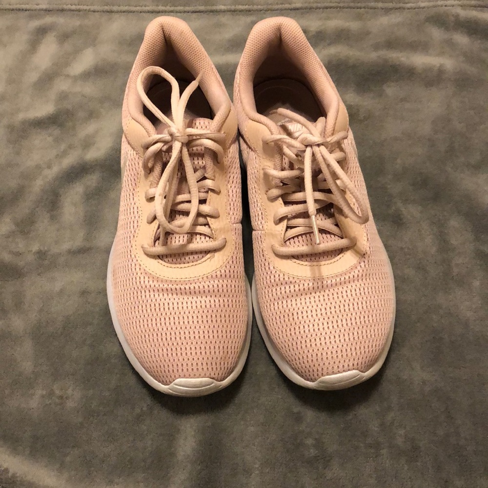 Nike Size 10 blush color sneakers. Gently used.